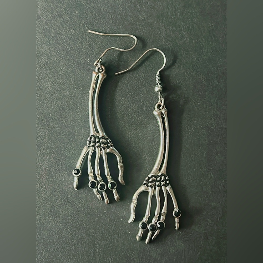 Skeleton Hand Halloween Earrings